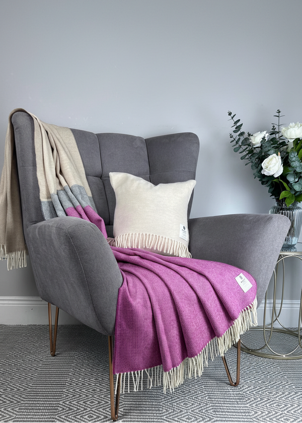 Mcnutt Super Soft Lambswool Blanket | Madrid