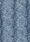 Delphi Aran Boyfriend Cardigan | Blue Grey - Clearance