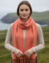 Foxford Lambswool Scarf | Papaya/Orange