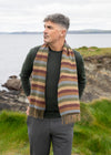 John Hanly Lambswool Scarf | Multi Colour Stripes | Made in Ireland