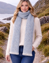 Mucros Aran Scarf | Merino Wool Alpaca Scarf