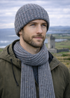 Fisherman Donegal Fleck Wool Scarf | Grey Marl