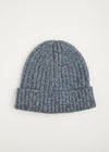 Aran Donegal Fleck Wool Hat - Grey Marl