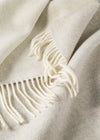 John Hanly Wool Angora Throw | Camel Cream