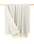 John Hanly Wool Angora Throw | Camel Cream