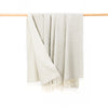 John Hanly Wool Angora Throw | Camel Cream