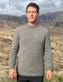 Roll Neck Merino Wool Fisherman Sweater | Grey Fleck