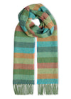 Foxford Lambswool Scarf | Leaf Multi Stripe