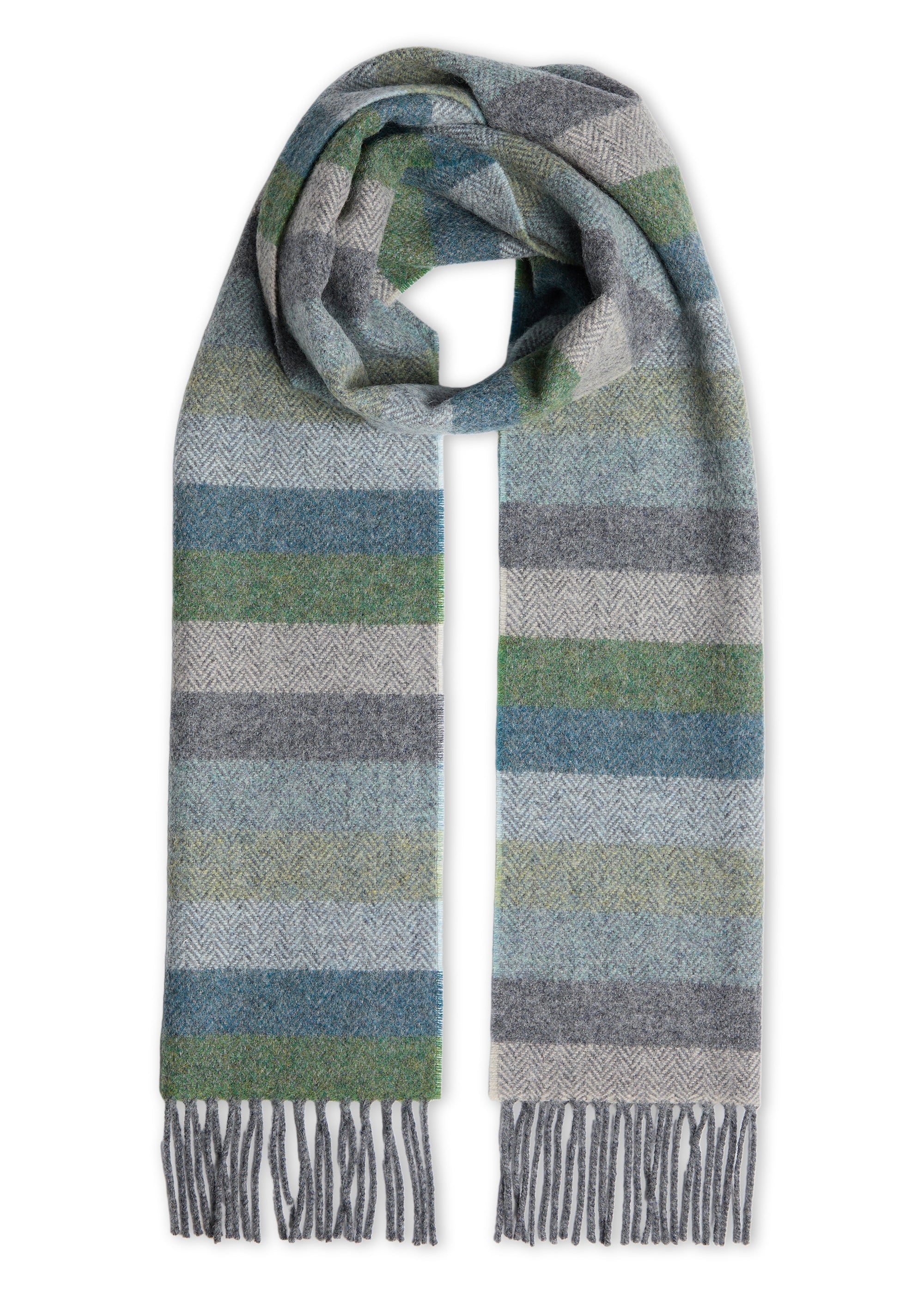 Foxford Lambswool Scarf | Oxford Multi Stripe