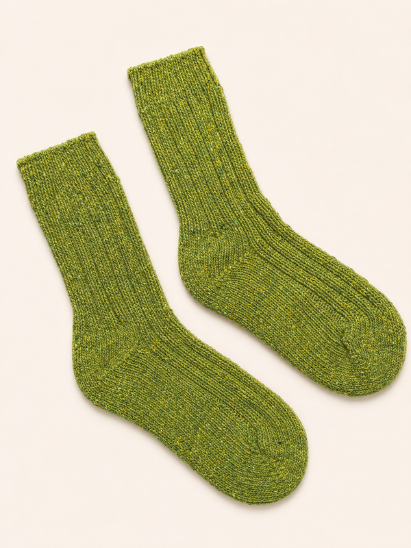 Luxury Irish Wool Blend Socks | Light Green