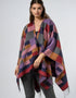 Jimmy Hourihan Shawl Checkerboard Design | Mauve Multi