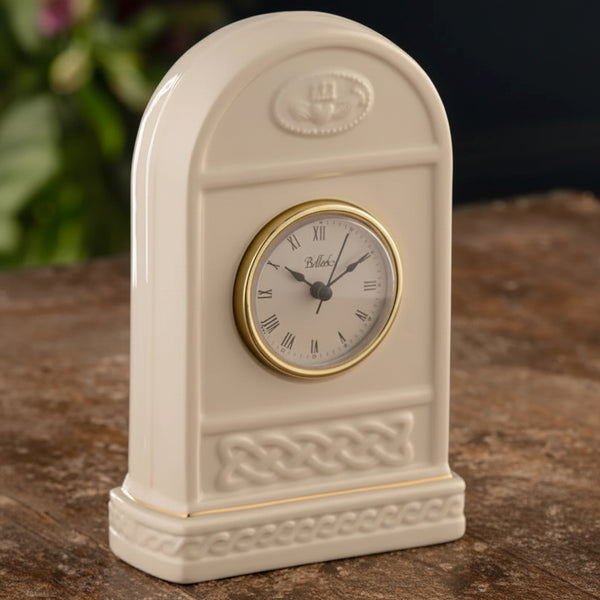 Belleek Classic Claddagh Clock