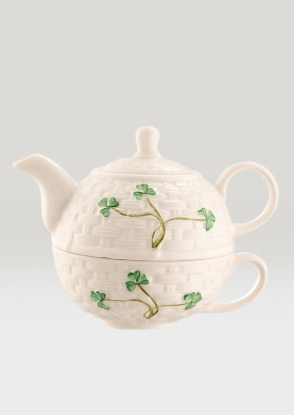 Belleek Classic Shamrock Teapot