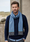 Foxford Lambswool Scarf | Cornish Blue