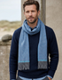 Foxford Lambswool Scarf | Cornish Blue