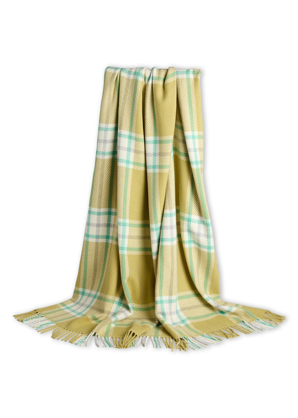 Foxford Cashmere Lambswool Banagher Throw | Citrus