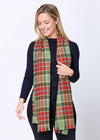 Foxford Rust Tartan Extra-Fine Merino Scarf