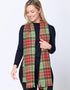 Foxford Rust Tartan Extra-Fine Merino Scarf