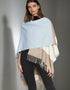Jimmy Hourihan Fringed Shawl | Blue Block Check