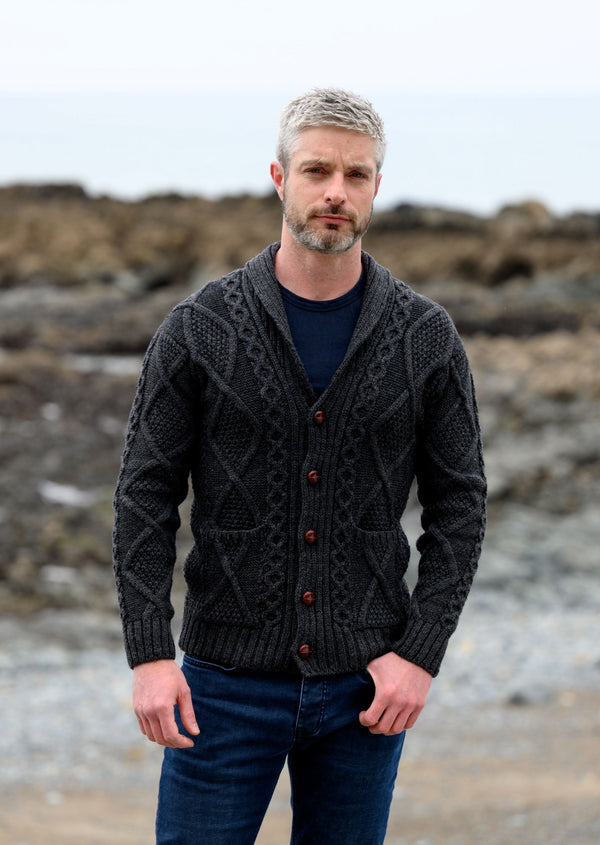 Men's Aran Cardigans | Skellig Gift Store