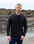 Men's Shawl Button Cardigan | Charcoal