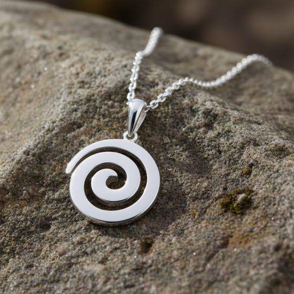 Sterling Silver Spiral Pendant