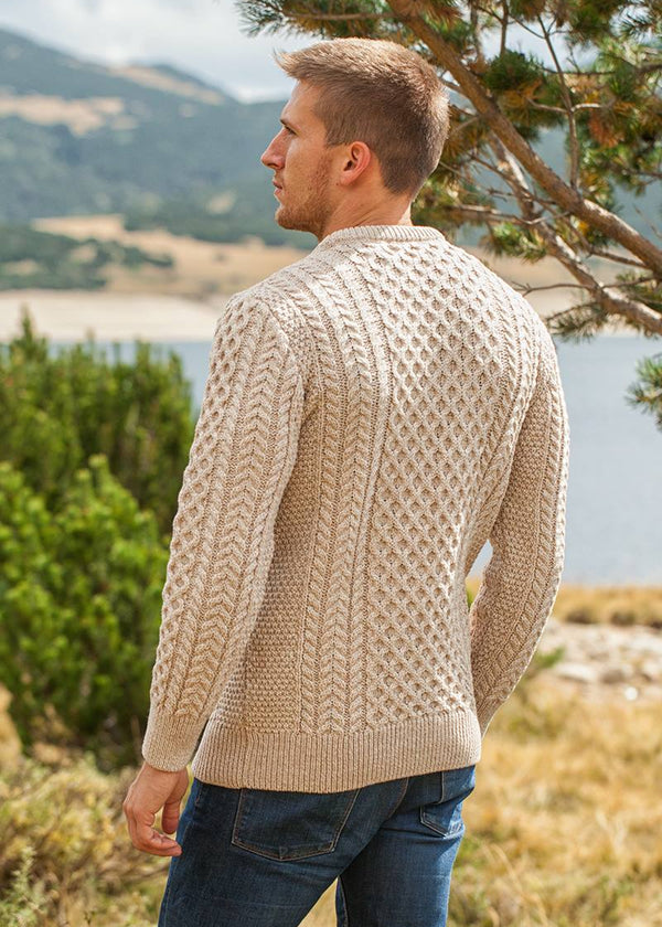 Unisex Aran Sweater | Parsnip