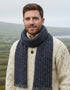 Mucros Atlantic Wool Scarf | Denim Mix | Irish Donegal Wool