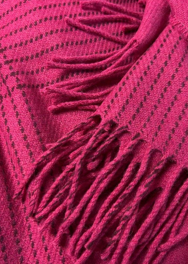 Mcnutt Cashmere Merino Throw | Aspen Wild Orchid