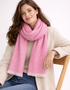 Foxford Pink Twill Giant Merino Wool Scarf