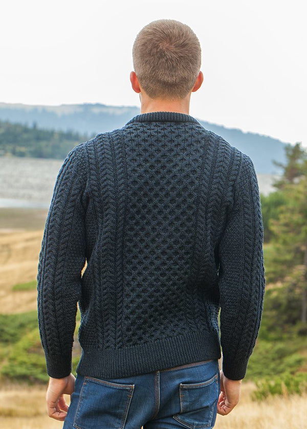 Unisex Aran Sweater | Blackwatch - Clearance