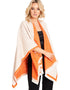 Jimmy Hourihan Reversible Herringbone Shawl | Cream/Coral