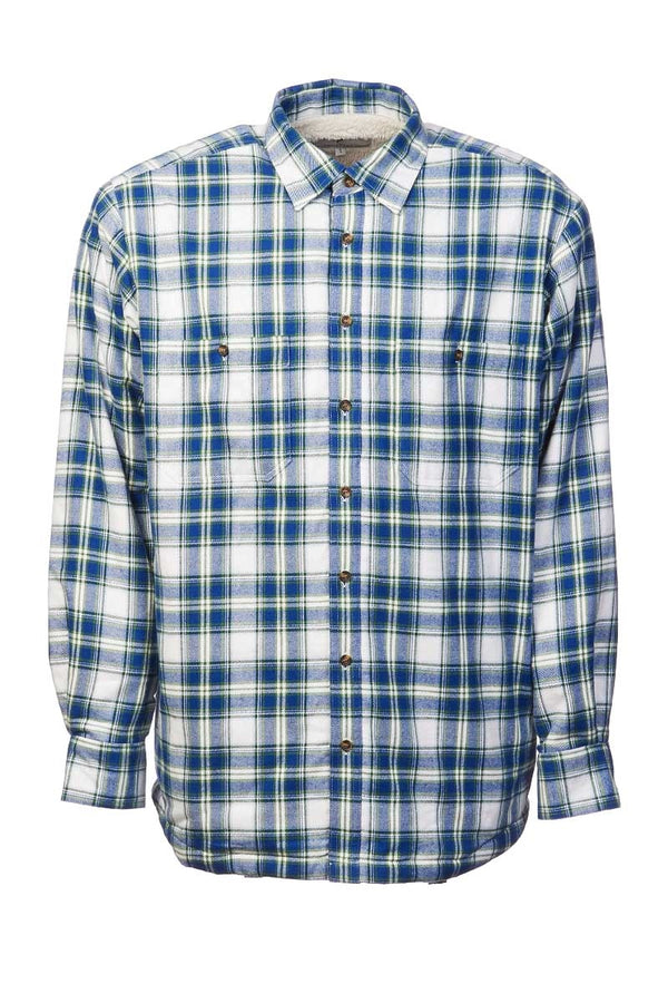 Lee Valley Fleece Lined Shirt | Blue Tartan