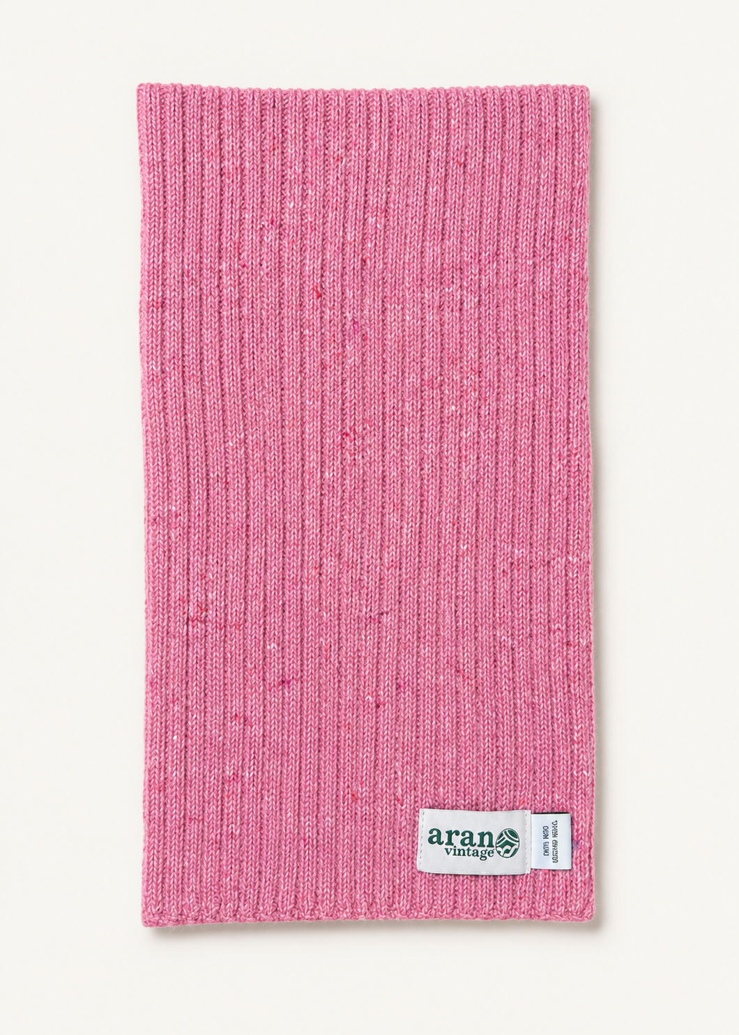 Fisherman Donegal Fleck Wool Scarf | Pink