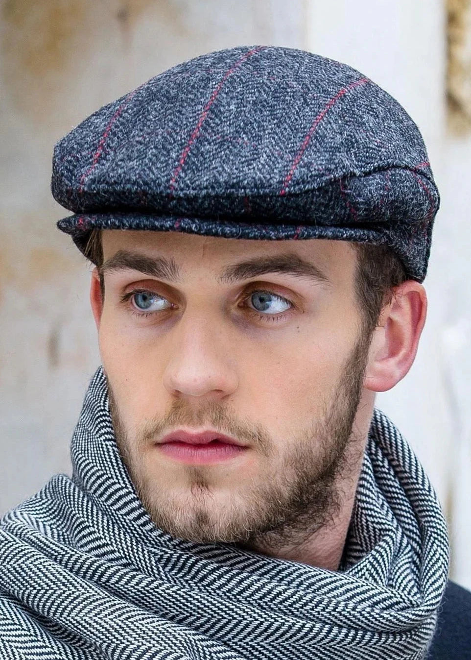Mucros Trinity Cap | Premium Handwoven Wool Flat Cap | Charcoal