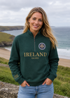 Women's Ireland Shamrock 1/2 Zip Sweater | Green