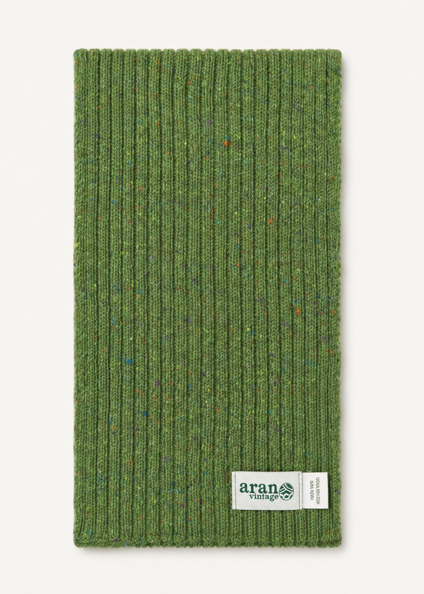 Fisherman Donegal Fleck Wool Scarf | Green