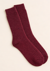 Wild Donegal Cashmere Blend Socks | Bordo
