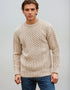 Unisex Aran Sweater | Camel - Clearance
