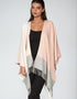 Jimmy Hourihan Fringed Shawl | Pink Block Check