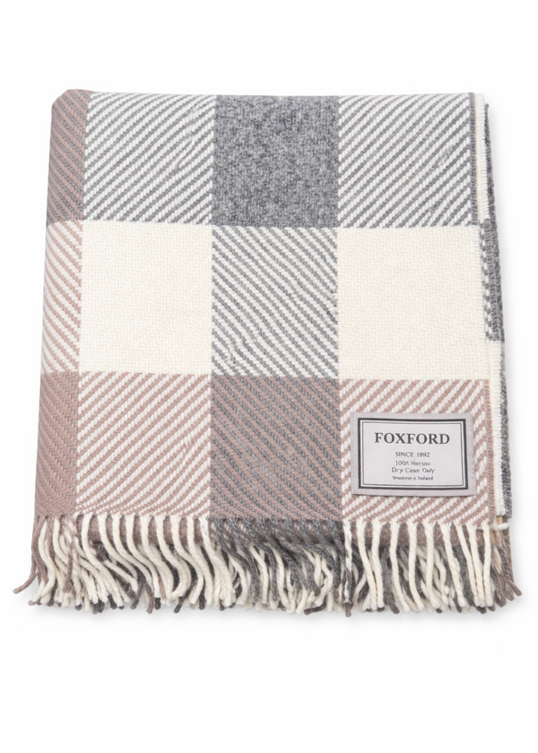 Foxford Merino Wool Throw | Classic Dublin | Clearance