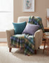 John Hanly Navy Grey Blue Throw