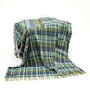 John Hanly Green Lambswool Blanket