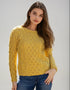 IrelandsEye Lambay Aran Sweater | Sunflower