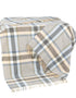 John Hanly Sky Beige Gaurd Check Throw
