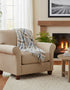 John Hanly Sky Beige Gaurd Check Throw