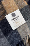 McNutt Pure Wool Throw | Navy Mustard