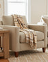 John Hanly Lambswool Throw | Brown Check