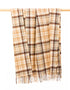 John Hanly Lambswool Throw | Brown Check