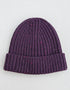 Aran Donegal Fleck Wool Hat - Plum Purple